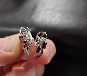 925 Amethyst Earrings